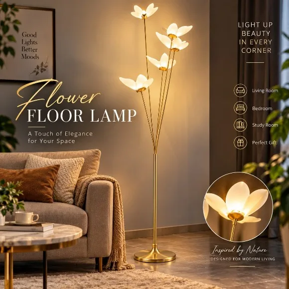 Led Flower Floor Lamp