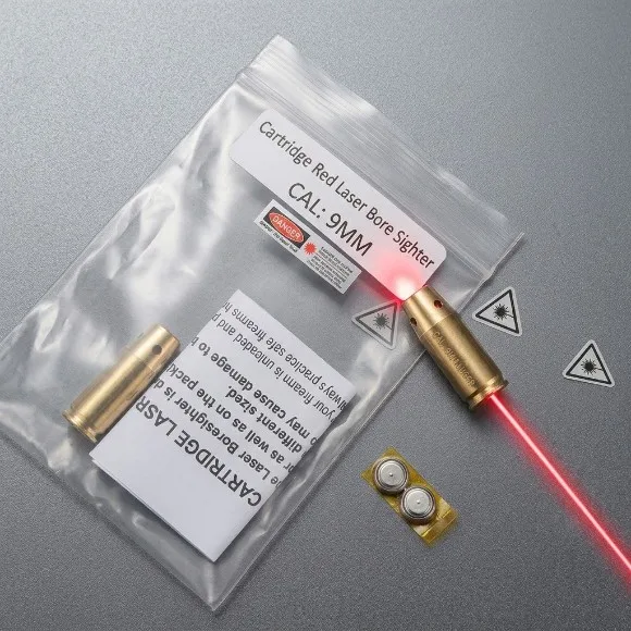 9mm Bore Laser Sighter Calibrate Firearm Aim Red Laser Chamber laser