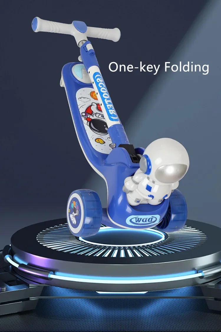 Kids scooty with light up wheels and music