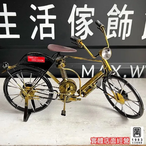 American Retro Industrial Style Bicycle Iron Bicycle Model Car Decoration