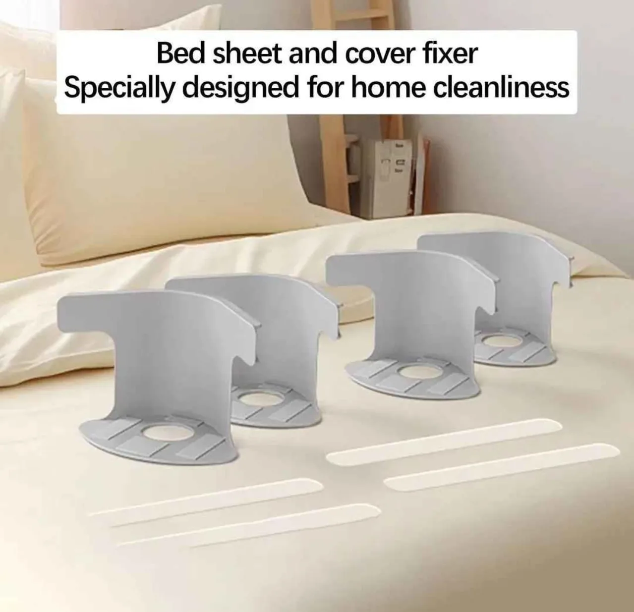 Bedsheet Grippers – Adjustable Bed Sheet Clips Fasteners for Mattress