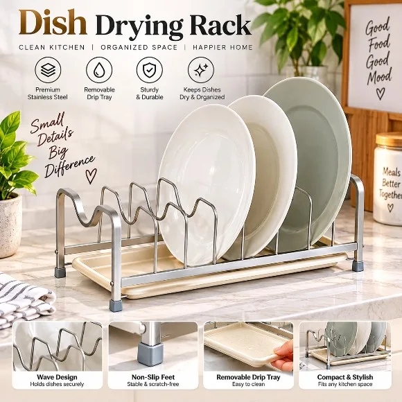 Binca Aluminium Dish Drain Rack 38cm