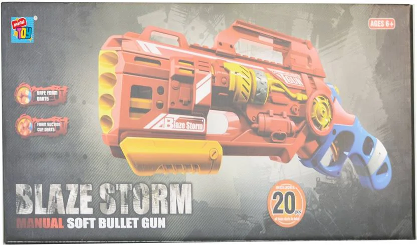 Mera Toy Shop Blaze Storm Manual Soft Bullet Gun 20 pcs