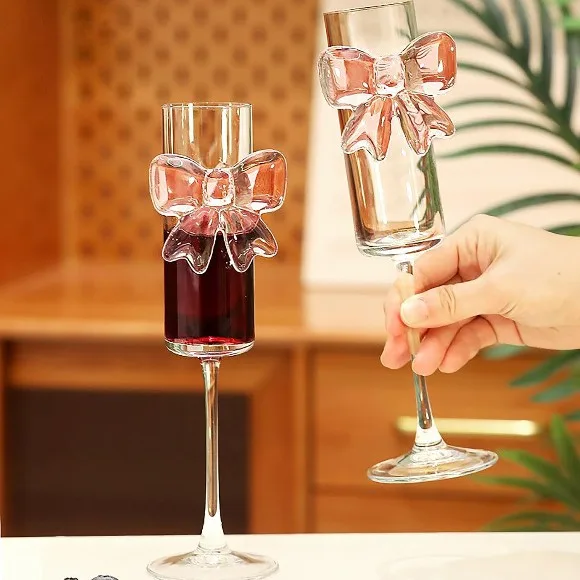 Bow Flute Glass Champagne Glass 1 Pcs