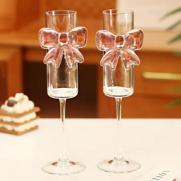 Bow Flute Glass Champagne Glass 1 Pcs