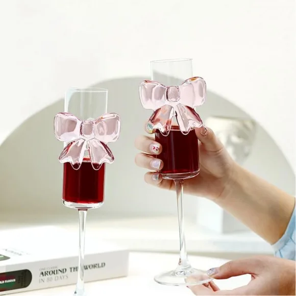 Bow Flute Glass Champagne Glass 1 Pcs