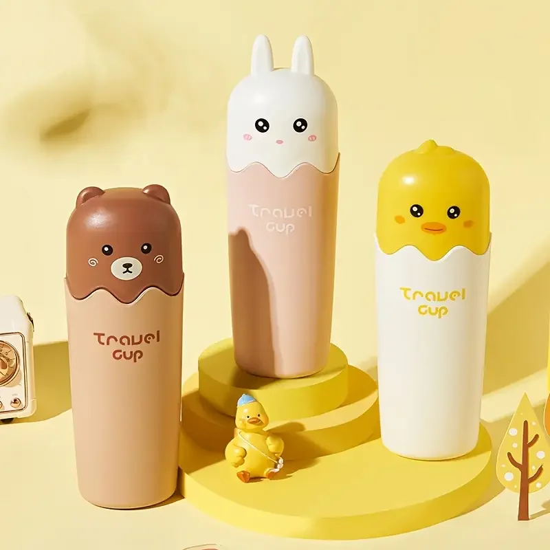 animal travel mouthwash cup cartoon toothbrush cup portable toiletry toothpaste and Product details 0