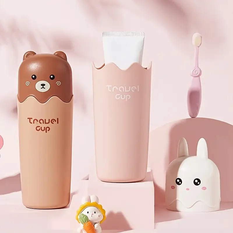 animal travel mouthwash cup cartoon toothbrush cup portable toiletry toothpaste and Product details 1