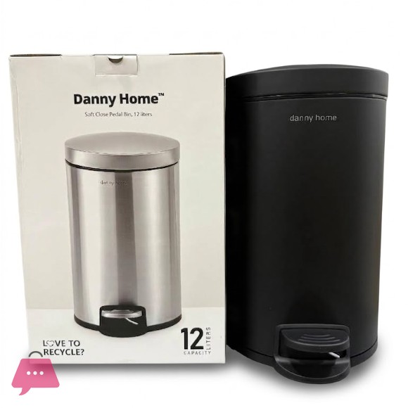 Danny Home Trash Can – 12 Liters (Soft Close Pedal Bin)