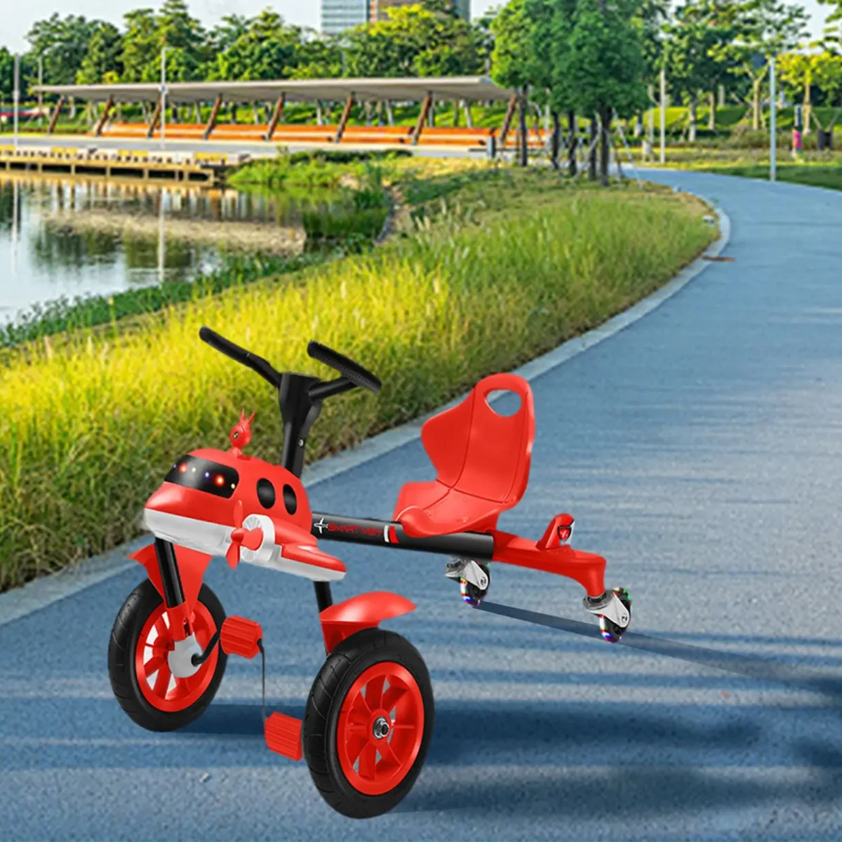 Drifting Go Kart Portable Classic Colorful Lights Adjustable Electric Go Kart Scooter for Kids for Children Kids 8-12 Years Old Drifting Go Kart Portable Classic Colorful Lights Adjustable Electric Go Kart Scooter for Kids for Children Kids 8-12 Years Old