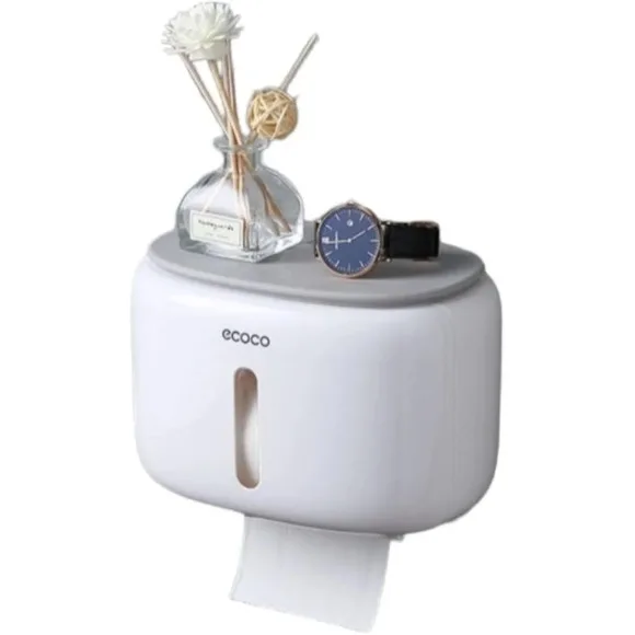 Ecoco Nordic-Style Floating Tissue Box & Succulent Shelf