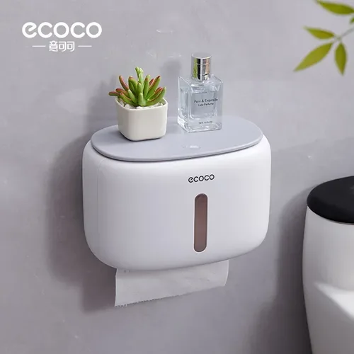 Ecoco Nordic-Style Floating Tissue Box & Succulent Shelf