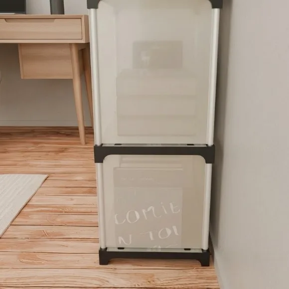Folable Multiayer Dust-proof Cabinet Storage Shelf