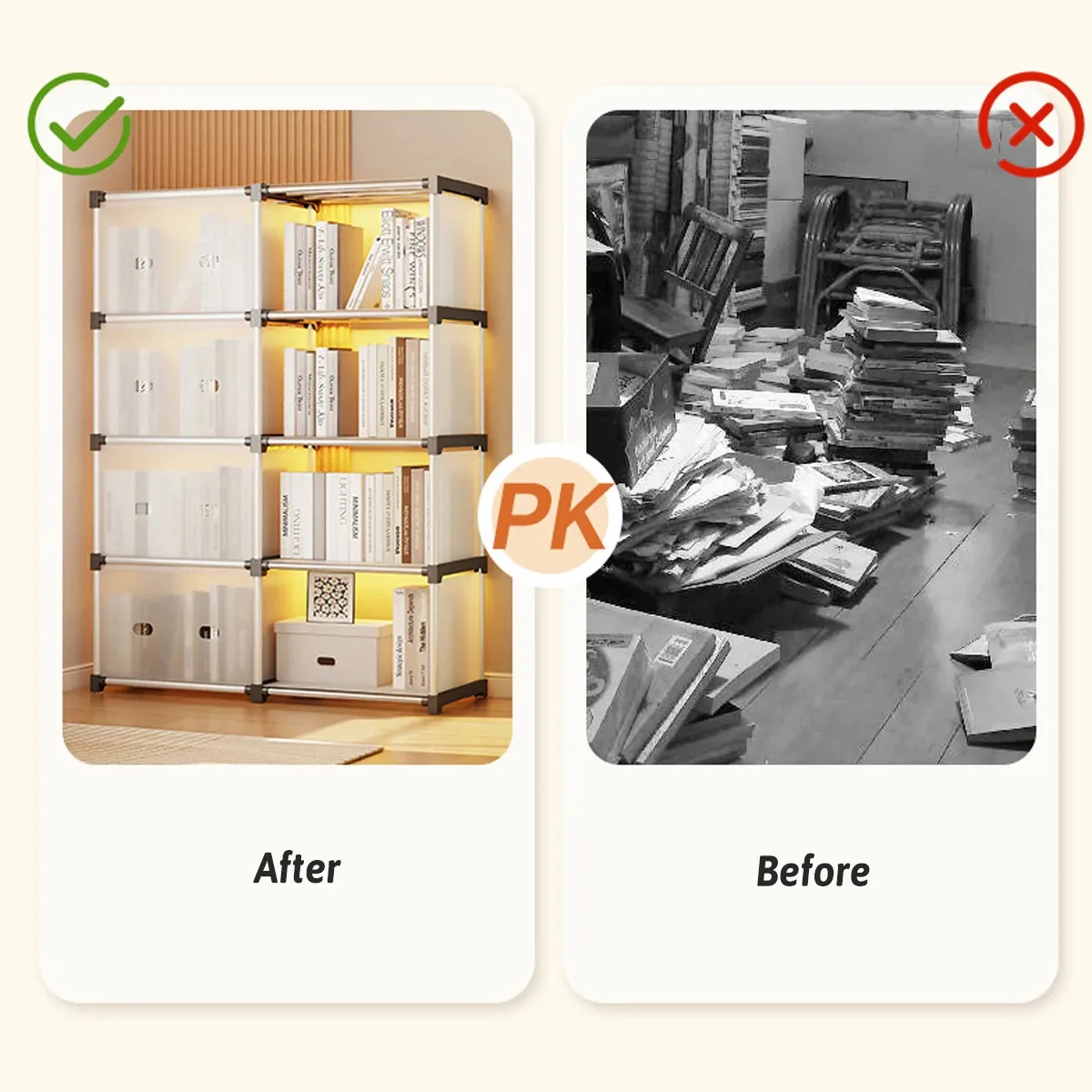 Folable Multiayer Dust-proof Cabinet Storage Shelf