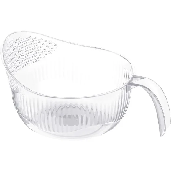 Functional Rice Colander Efficient Colander Practical Sink Basket PET Material for Rice Sharpening