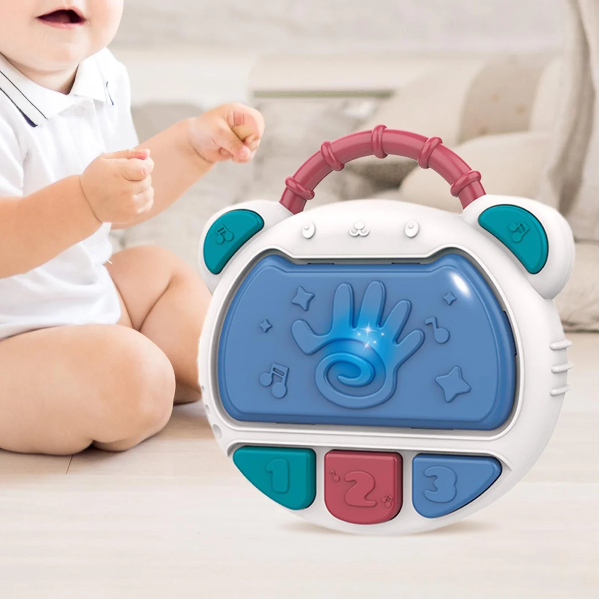 Musical Instrument Game Hand Clapping Drum with Music Light for Baby Girls Musical Instrument Game Hand Clapping Drum with Music Light for Baby Girls