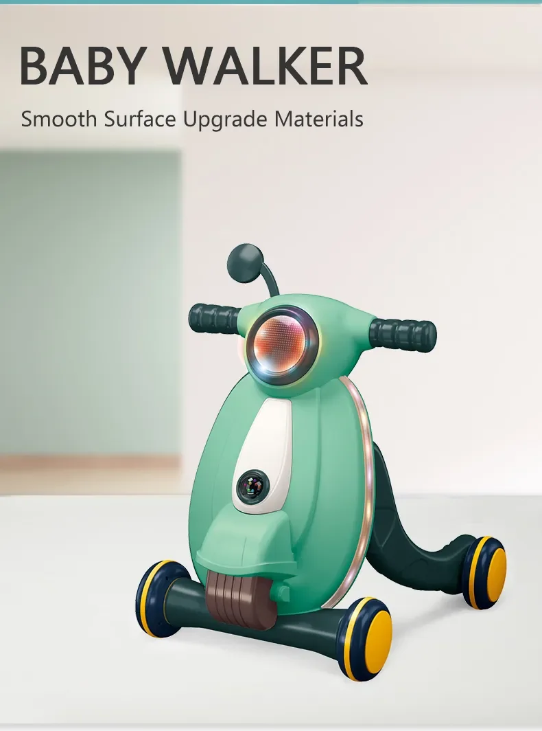 QS Toy The New Walker Push Hand Car Kids Baby Prevent Falls Toys Correct Leg Shape Toy with Light Music 1 3 Years Old Childrens