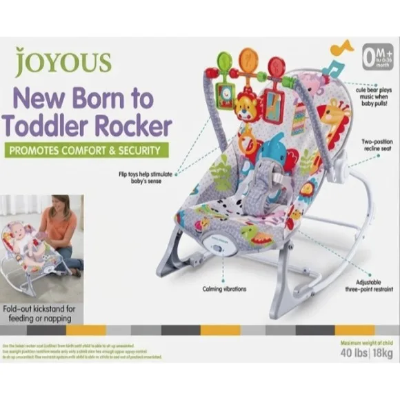 JOYOUS Baby Rocker Infant To Toddler Rocker - N-69817