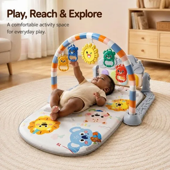 Joyous Multi-Function Musical Baby Piano Play Gym Play Mat - JY-17