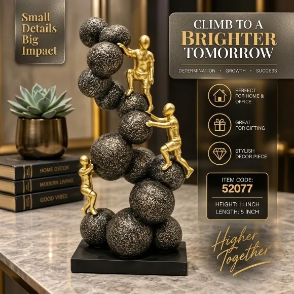 Luxury Sculpture Modern Abstract Figurine Statue Home Decor Office Desk Accent