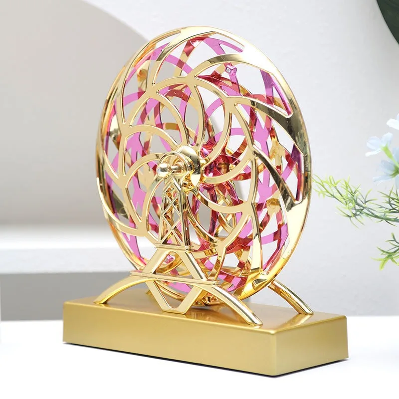 Luxury Gold Kinetic Ferris Wheel Motion Toy