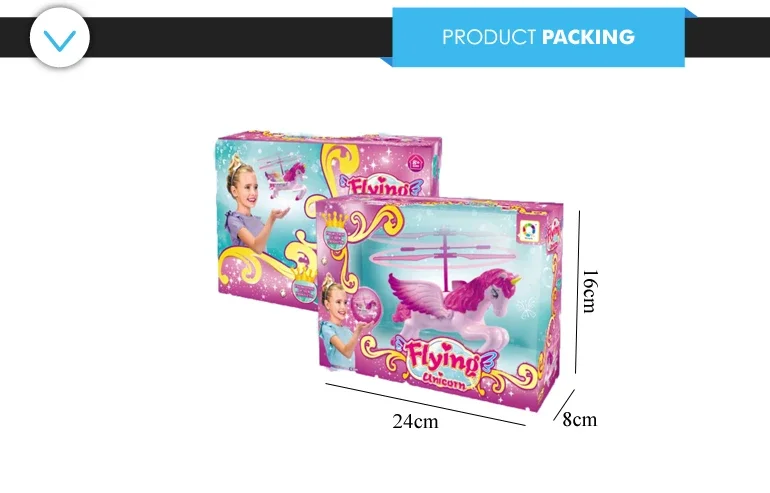 Flying Unicorn Beautiful Horse Induction Remote Control Children's Flying Toy Remote Control Girl UFO 2200B