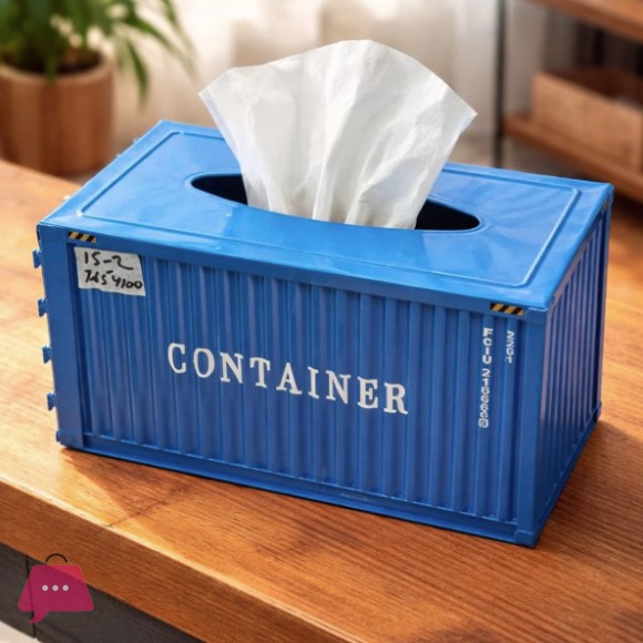 Mini Shipping Container Tissue Box Thats Made From Actual Metal