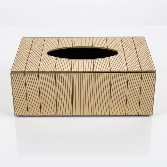 Orchid Crystal Glass Tissue Box