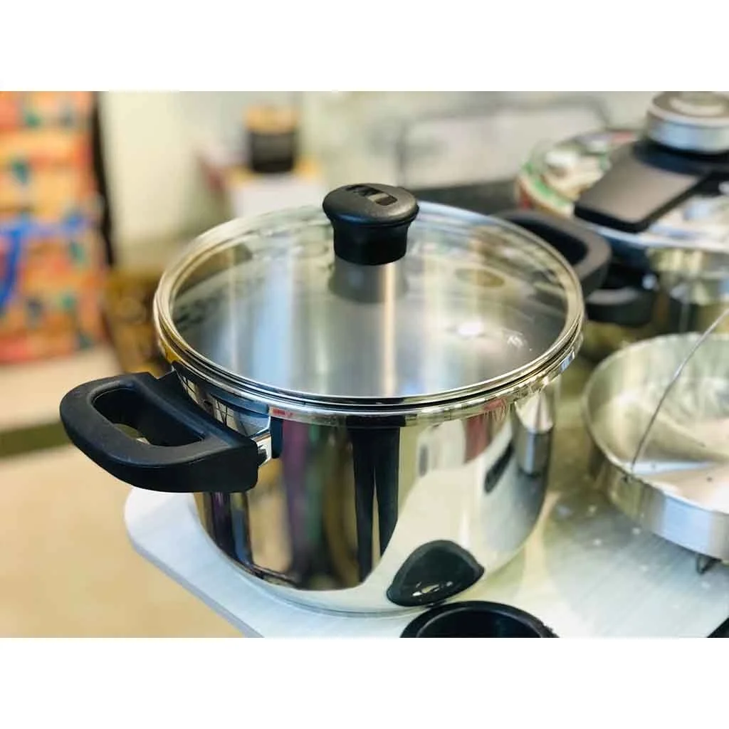 6-Liter Pressure Cooker 4-L Handi &amp; Steamer