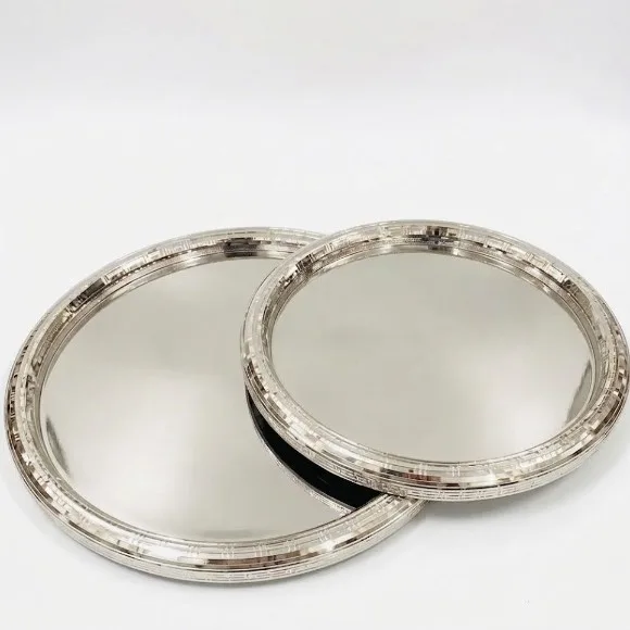 Stainless Steel Tray Set of 2