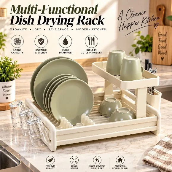 Multi-Functional Dish Drying Rack