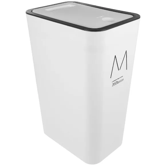 Modern Press Top Slim Plastic Rubbish Bin 12Liter