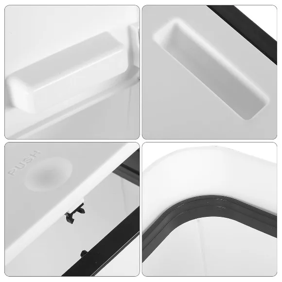 Modern Press Top Slim Plastic Rubbish Bin 12Liter