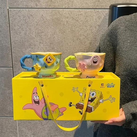 3D SpongeBob Ceramic Mugs Coffee Cups