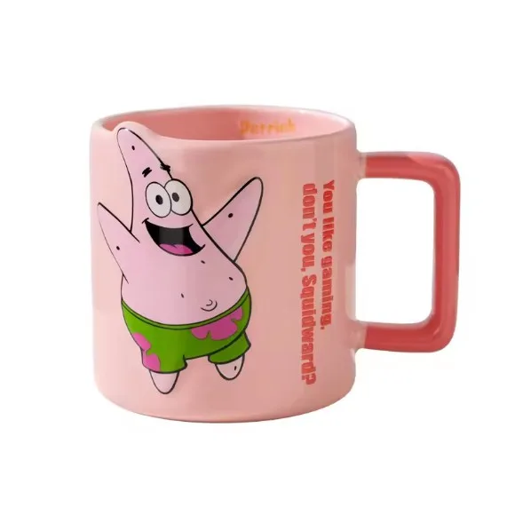 SpongeBob Patrick Star Glossy Glaze Porcelain Funny Animation Ceramic Mug With Handle