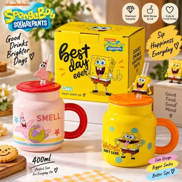 SpongeBob Mug Ceramic 400ml 1 Pcs