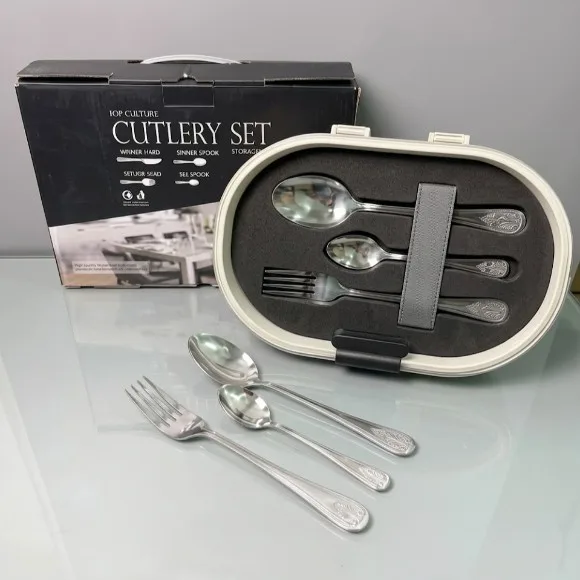 Stainless Steel Top Choice Cutlery Set D-Flower 36Pcs