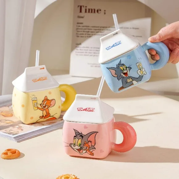 Tom and Jerry Cartoon Ceramic Mug with Handle Officially Licensed 