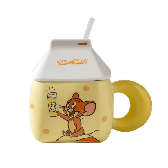 Tom and Jerry Cartoon Ceramic Mug with Handle Officially Licensed 