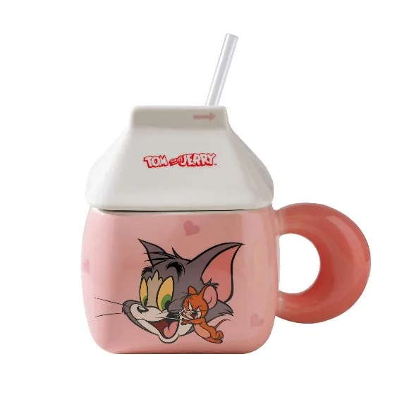 Tom and Jerry Cartoon Ceramic Mug with Handle Officially Licensed 