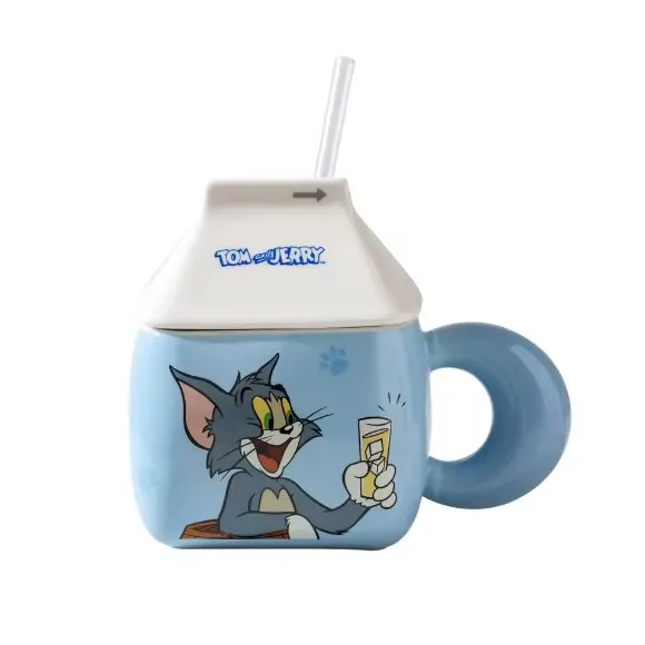 Tom and Jerry Cartoon Ceramic Mug with Handle Officially Licensed 