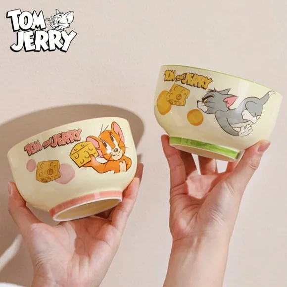 Tom and Jerry Officially Licensed Bowl Set Ceramic bowls Dishwasher Safe Set of 4