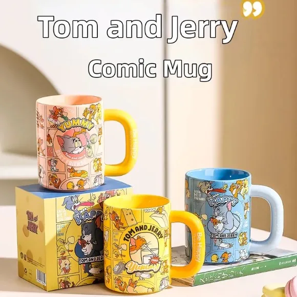 Tom and Jerry Officially Licensed Couples Ceramic Mug 550ml