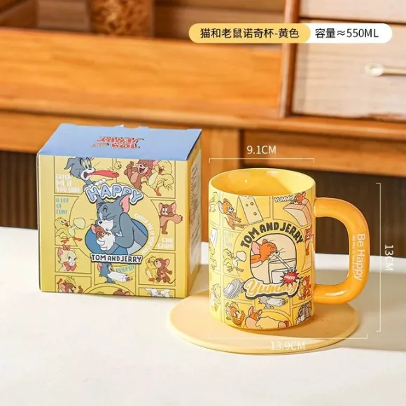 Tom and Jerry Officially Licensed Couples Ceramic Mug 550ml