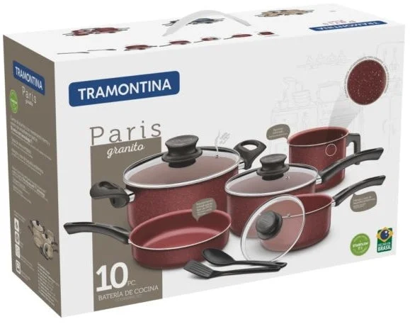 Tramontina Paris Cookware Set, Assorted Colors, 10 pcs — Goisco.com