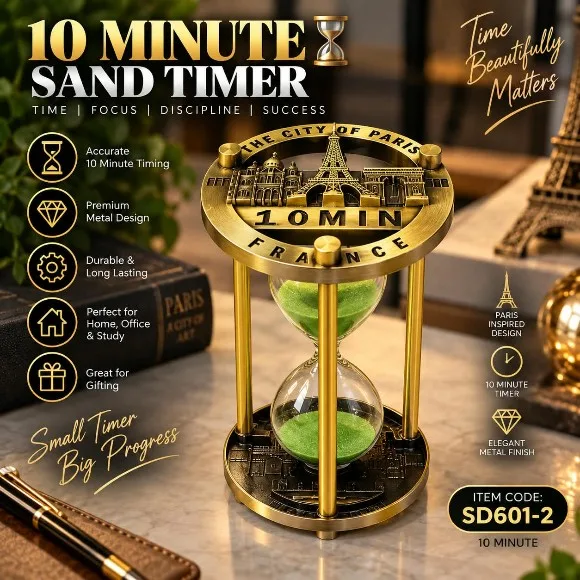 Decorative Sand Timer Hourglass Collection – Vintage & Modern Sand Clocks (1 to 30 Minutes) for Desk, Study & Home Decor