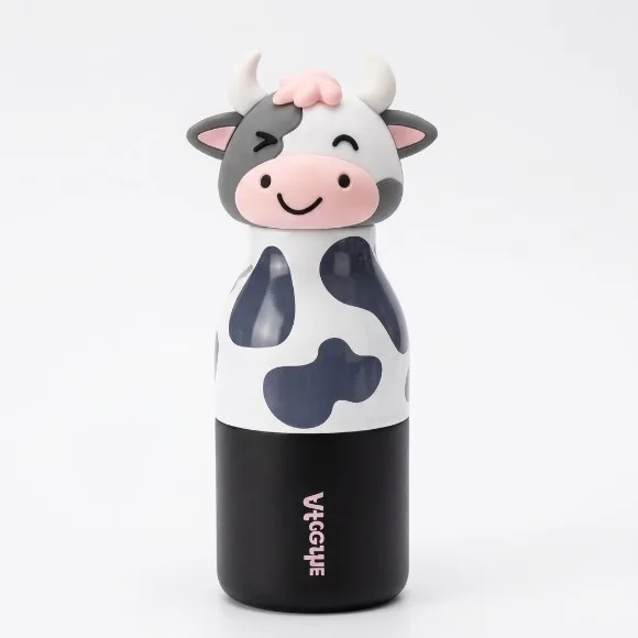 Viral Animal Water Bottles Metal Sus 316 Steel Bottle With Straw Brush