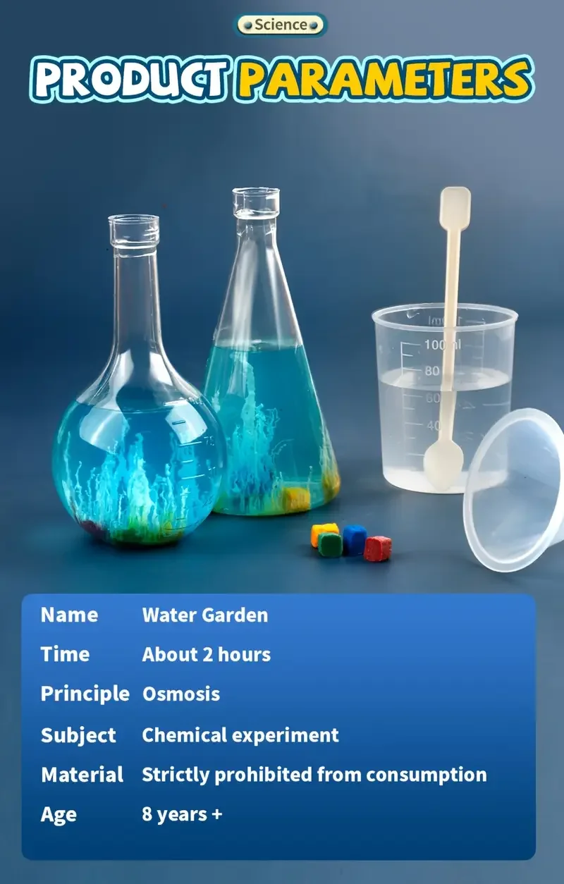 water garden experiment educational and entertaining toy diy experiment kit colors are random a gift halloween and christmas presents Product details 9
