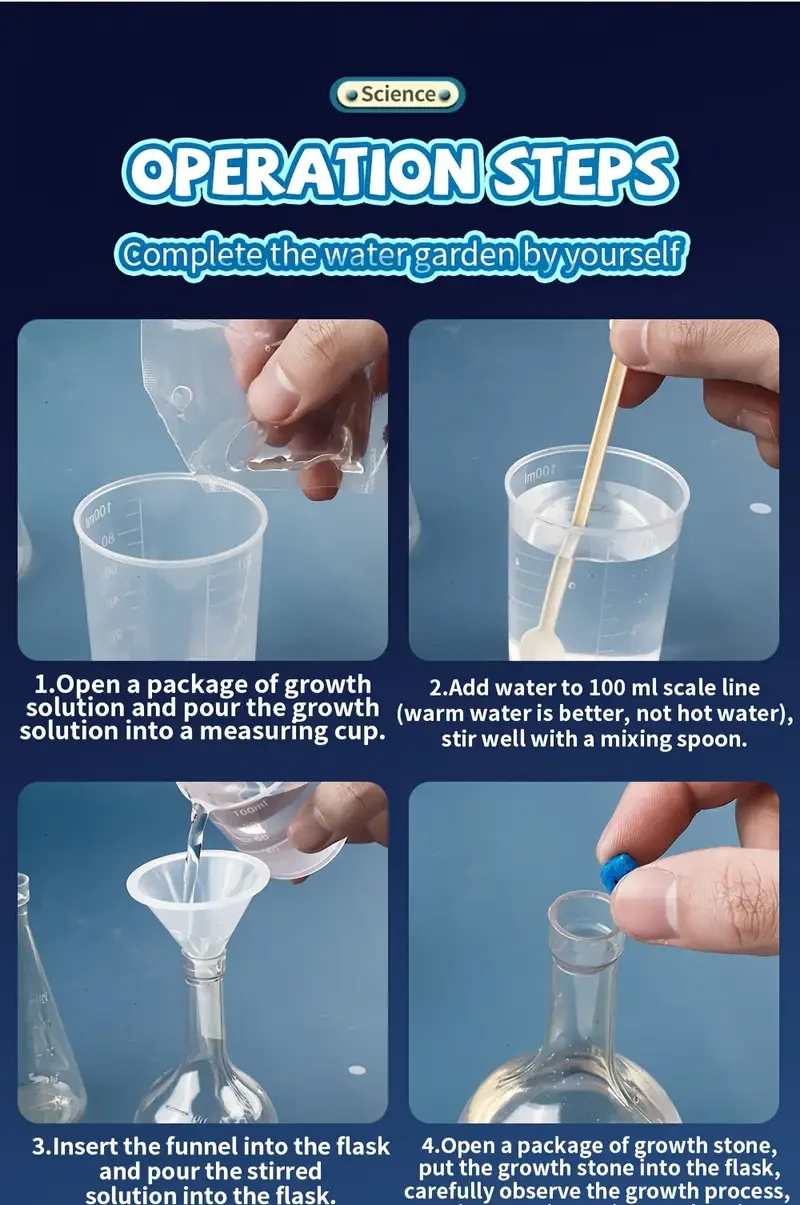 water garden experiment educational and entertaining toy diy experiment kit colors are random a gift halloween and christmas presents Product details 6