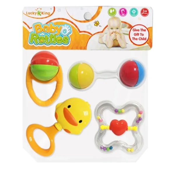 08-pcs Baby Rattles Toys New-born Hand Bells Baby Toys 0-12 Months